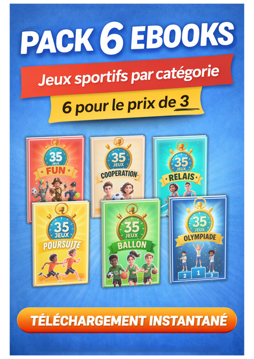 Couverture du pack 210 jeux sportifs à imprimer en PDF