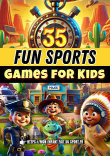 35 Fun Sports Games for Kids: printable PDF pack cover