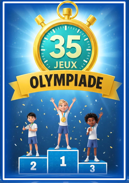 Couverture du pack 35 jeux d'olympiades à imprimer en PDF