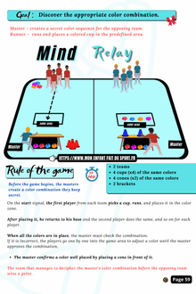 Sample game card from the 35 Relay Games for Kids printable pack